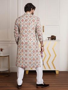 Conjunto de Kurta y Pijama Étnico para Hombre, Ropa para Bodas y Fiestas - Product Image 3
