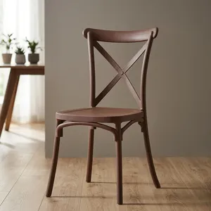 Chaise de salle à manger en bois moderne, design minimaliste, structure stable pour l'ameublement de la maison - Product Image 4