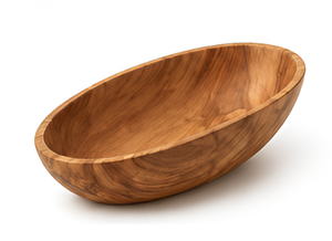 Vaisselle en bois Ha Le, bois de teck naturel, bol à salade moderne, poli à la main, durable, léger, passe au lave-vaisselle, sans BPA - Product Image 3