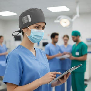 Chapeau de travail unisexe en coton pour médecins, infirmières, vétérinaires, chapeau de chirurgie hospitalière, casquette de service de santé - Product Image 6