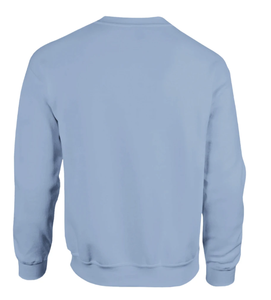Men's <b>Light</b> Blue Round Neck Full Sleeve Casual Knitted Sweatshirt 100% Cotton Solid Color Autumn Wear - Product Image 4