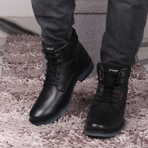 Bottes décontractées noires pour hommes par Red Chief – Chaussures robustes pour le quotidien, confortables pour l'extérieur, style urbain contemporain, idéales pour les voyages - Product Image 5