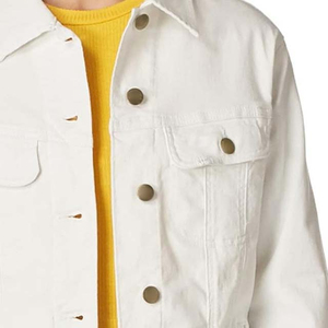 Chaqueta vaquera lavada para mujer, estilo retro, informal, de manga larga, moderna - Product Image 6