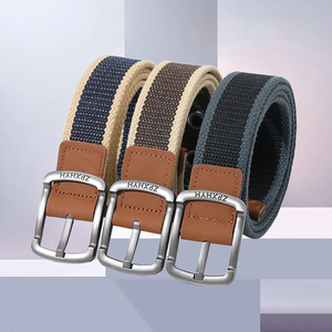 Men's Casual <b>Cow</b> Hide Leather Belt with Copper Pin Buckle Solid Color Durable Design for Jeans - Product Image 3