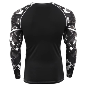 Rashguard confortable, respirant, écologique, à séchage rapide, pour homme, couleur rouge, taille adulte, polyester et nylon. - Product Image 2