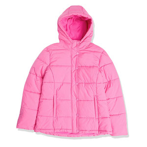 Women's Puffer <b>Jacket</b> Lightweight Winter Outerwear Breathable Nylon Lining Front Logo Warm Comfort Fit Everyday Style Lexpert - Product Image 1