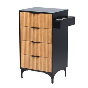 Gabinete de Almacenamiento Premium para Salón de Belleza |   Madera maciza con estructura metálica |   Belleza Profesional - Product Image 2