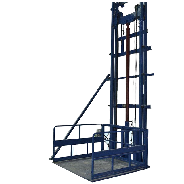 Customization Haokun Industrial Hydraulic Freight Elevator Electric Remote Control 1 Ton Load Capacity for Warehouse Goods Lift