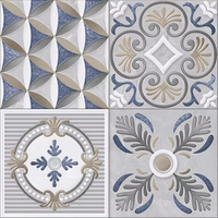 Carreaux de céramique modernes polis brillants, briques réfractaires antidérapantes pour supermarchés, murs intérieurs et extérieurs, salles de bain, installation adhésive