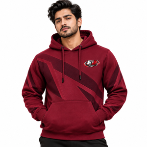 100% Cotton Eco-Friendly Oversized Dropped Shoulder Men's Custom Embroidered Logo <b>Winter</b> Pullover Hoodie 450g <b>Fleece</b> - Product Image 1