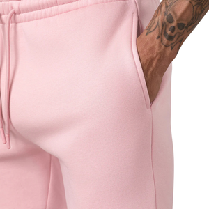 Pantalones Cortos Deportivos para Hombre, Color Rosa Bebé, 100% Algodón, Cintura Elástica, Casuales, para Descanso, Fitness, Entrenamiento, Ropa Deportiva Activa - Product Image 5