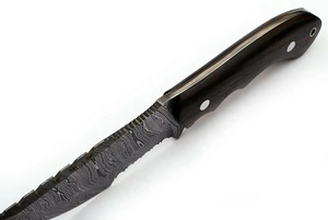 Cuchillo de Supervivencia Táctico Portátil de Acero Inoxidable con Hoja de Acero Inoxidable y Mango de Madera de Nogal para Camping, con Funda - Product Image 4