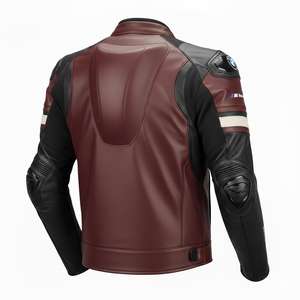 Chaqueta de Motociclista de Cuero Perforado para Hombre, Marca BM, de Piel de Vaca/Canguro, para Carreras, con Certificación CE, Todas las Tallas y Colores - Product Image 2