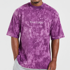 เสื้อยืดคอกลมโอเวอร์ไซส์ทรงปกติ ผ้าฝ้าย 100% ล้างสีแบบแอซิดวอช ระบายอากาศได้ดี เป็นมิตรกับสิ่งแวดล้อม สวมใส่สบายๆ  กำลังเป็นที่นิยมอย่างมาก - Product Image 1