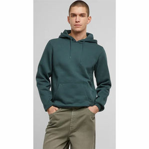 Sudadera con capucha básica para hombre, de forro polar, cómoda, informal, para uso diario, ajuste relajado y ajustable. - Product Image 4