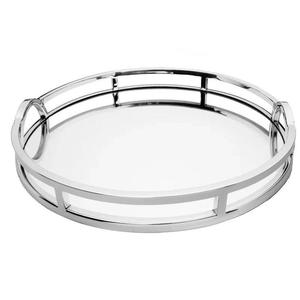 Bandeja de restaurante, platos de servir metálicos, bandeja de servir rectangular o redonda de acero inoxidable - Product Image 4