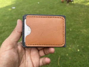 Handcrafted Genuine Leather RFID Blocking Short Slim Fold <b>Wallet</b> <b>with</b> Vintage <b>Money</b> <b>Clip</b> - Product Image 4