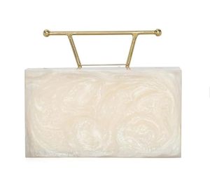 Resin Clutch Bag Hand Bag Acrylic Clutches for With Brass Handal and pocut looks Women <b>Bridal</b> Clutches for Wedding Celebrity - Product Image 2