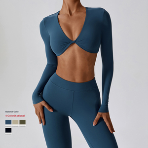 Conjunto de Yoga sin Costuras, Conjunto Deportivo para Gimnasio, Sujetador Deportivo de un Hombro, Leggings con Efecto Push-Up, Top sin Mangas, Conjunto Ecológico de 2 Piezas para Mujer - Product Image 1