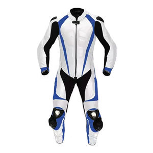 Traje de Motociclismo de Cuero Vacuno Personalizado de Una Pieza con Protección de Nivel 2 CE, Resistente al Viento, Unisex - Product Image 2