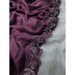 Magnifique robe de soirée, sari orné de diamants pour les fêtes - Product Image 1
