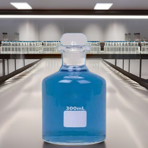 Bouteille BOD en verre borosilicate de laboratoire, 300 ml, transparente, cylindrique, résistante aux produits chimiques, bouteille de test - Product Image 2