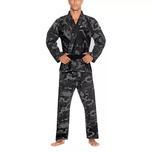 Uniforme de Jiu-Jitsu Ligero y Transpirable a Bajo Precio, Rojo y Blanco, Doble Tejido, Kimono de BJJ y Judo, Traje de Judo de Algodón con Logotipo Frontal - Product Image 3