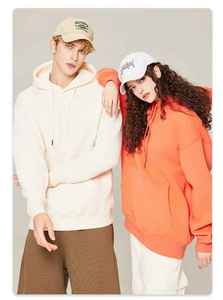 เสื้อสเวตเชิ้ตโอเวอร์ไซส์สีสันตามสั่ง พร้อมลายปักพิมพ์ลาย ดีไซน์เสื้อครอปมีฮู้ดสำหรับฤดูหนาว สไตล์สตรีทแวร์ เสื้อฮู้ดแบบสั่งทำ - Product Image 2