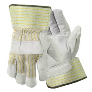 Guantes de Trabajo Reforzados de Cuero Vacuno de Larga Duración, Guantes de Seguridad Industriales Resistentes al Calor con Puño Reforzado de Goma - Product Image 5
