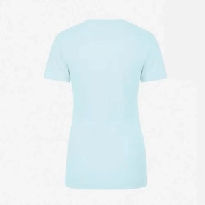 เสื้อยืดผู้หญิงลำลองแบบเรียบง่าย พิมพ์โลโก้ส่วนตัว คุณภาพดีที่สุด ทรงเข้ารูป แขนสั้น - Product Image 3