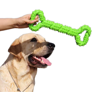 Kinghon <b>Large</b> Pull <b>Ring</b> Bone Dog Toy Pet Teeth Grinding Stick with Thorn Dog Interactive Training Pet Chew Toys for Dogs - Product Image 1