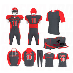 Ensemble complet de tenues de football américain personnalisées : maillots, survêtements, sacs, sweats à capuche de compression – Offre spéciale - Product Image 1