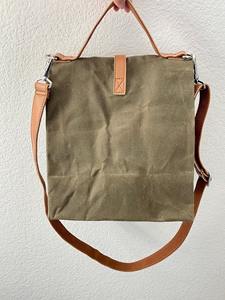 Sac isotherme de transport alimentaire en toile et cuir écologique durable de haute qualité, imperméable, avec fermeture éclair, réutilisable, vente en gros LCLB-0030 - Product Image 4