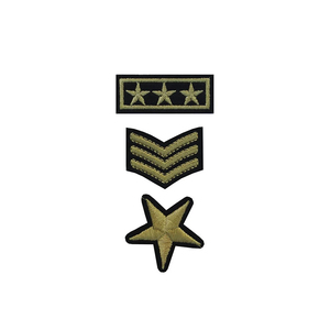 Custom 100% <b>Machine</b> Embroidery Patches Twill Fabric Heat Transfer <b>Badges</b> Embroidered Service Custom Clothing <b>Badge</b> Label Hat - Product Image 1