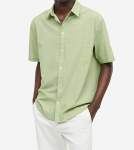 เสื้อเชิ้ตผู้ชายถักนิตติ้งสไตล์ลำลองสำหรับฤดูร้อน แฟชั่นใหม่สไตล์ไฮสตรีท กระดุมติดปก แขนยาว เหมาะสำหรับใส่ทำงานหรือใส่ลำลอง - Product Image 1