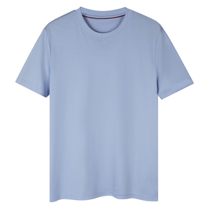 เสื้อยืดคอกลมผ้าเนื้อนุ่มสำหรับผู้ชาย ผ้าฝ้าย 100% ระบายอากาศได้ดี สวมใส่สบาย แบบยูนิเซ็กซ์ คอกลม รับสกรีนโลโก้ - Product Image 1