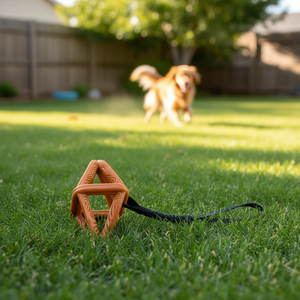 Jouet pour animaux de compagnie en forme de losange, corde élastique TPR, 18 cm, 38 cm, jouet interactif pour chien - Product Image 3