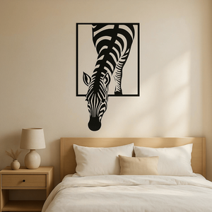 Arte Murale Moderna con Zebrate in Bianco e Nero per Soggiorno, Ufficio, Camera da Letto - by CIFbuy - Product Image 5