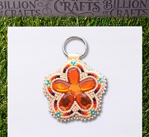 Llavero de estrella de cuentas de semillas hecho a mano, amuleto celestial colorido, accesorio colgante para bolso - Product Image 5