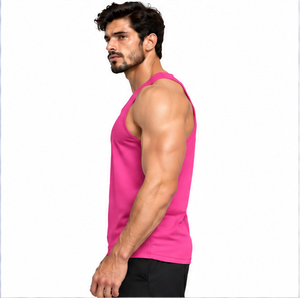 Summer <b>Mens</b> Tank Top Breathable Cotton Sleeveless <b>Vest</b> Casual Oversized Fitness <b>Gym</b> Shirt Vintage Washed Custom Logo Plus Size - Product Image 4
