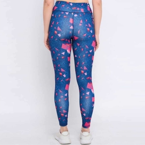 Women's High Waist <b>Printed</b> <b>Leggings</b> Stretch Full Length Yoga Pants with Pocket Casual Workout Trousers - Product Image 3