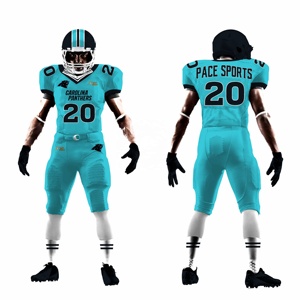 Últimas camisetas de fútbol de manga corta de estilo americano, conjunto de uniforme de sublimación de talla grande transpirable, diseño impreso cosido de verano - Product Image 2