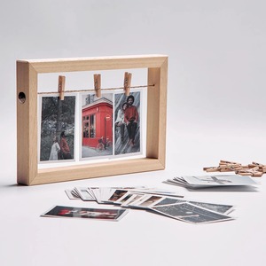 Handmade Wooden Photo <b>Frame</b> with Logo Nature Color & Customized Size <b>for</b> Home Office Bedroom Living Room <b>Wall</b> Decoration - Product Image 4