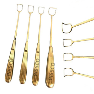 PISSCO Adenoid Curette Set Of 4 Pcs For Adenoidectomy Surgery Throat Adenoid Removal Surgical Curette <b>Instrument</b> Set - Product Image 2