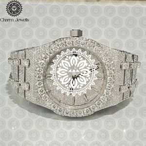 Reloj de Lujo para Mujer Charm_Jewells, 40 mm, Redondo, Analógico, de Cuarzo, con Correa de Acero Inoxidable, Esfera de Cristal de Zafiro y Bisel de Diamantes - Product Image 1