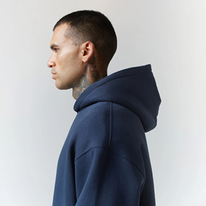 Sudadera con capucha y media cremallera personalizada para hombre, de alta calidad, gruesa, 100% algodón, tipo velour, oversize, tallas grandes, 420 g/m², impresión digital de invierno - Product Image 4