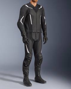 Combinaison en cuir pour motards, veste et pantalon de moto en cuir, personnalisable - Product Image 1