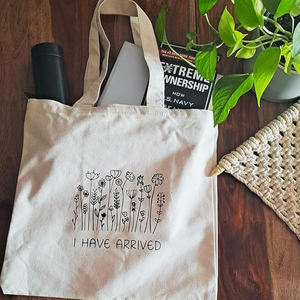 Bolsa de Tela de Algodón Puro Reutilizable de Primera Calidad para Promociones con Impresión de Logotipo Personalizado - Product Image 1