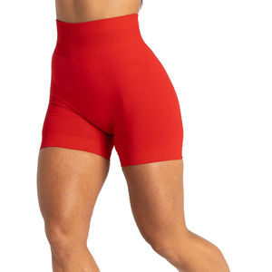 Shorts de yoga et de sport pour femmes, respirants, gainants, sans coutures, effet push-up, taille haute, séchage rapide, Spandex/Polyester - Product Image 6