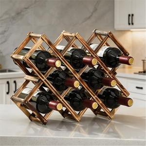 Porte-bouteilles et supports à vin en bois de pin, fabrication sur mesure OEM, vente en gros |   Aqdus Saleem Inde - Product Image 1